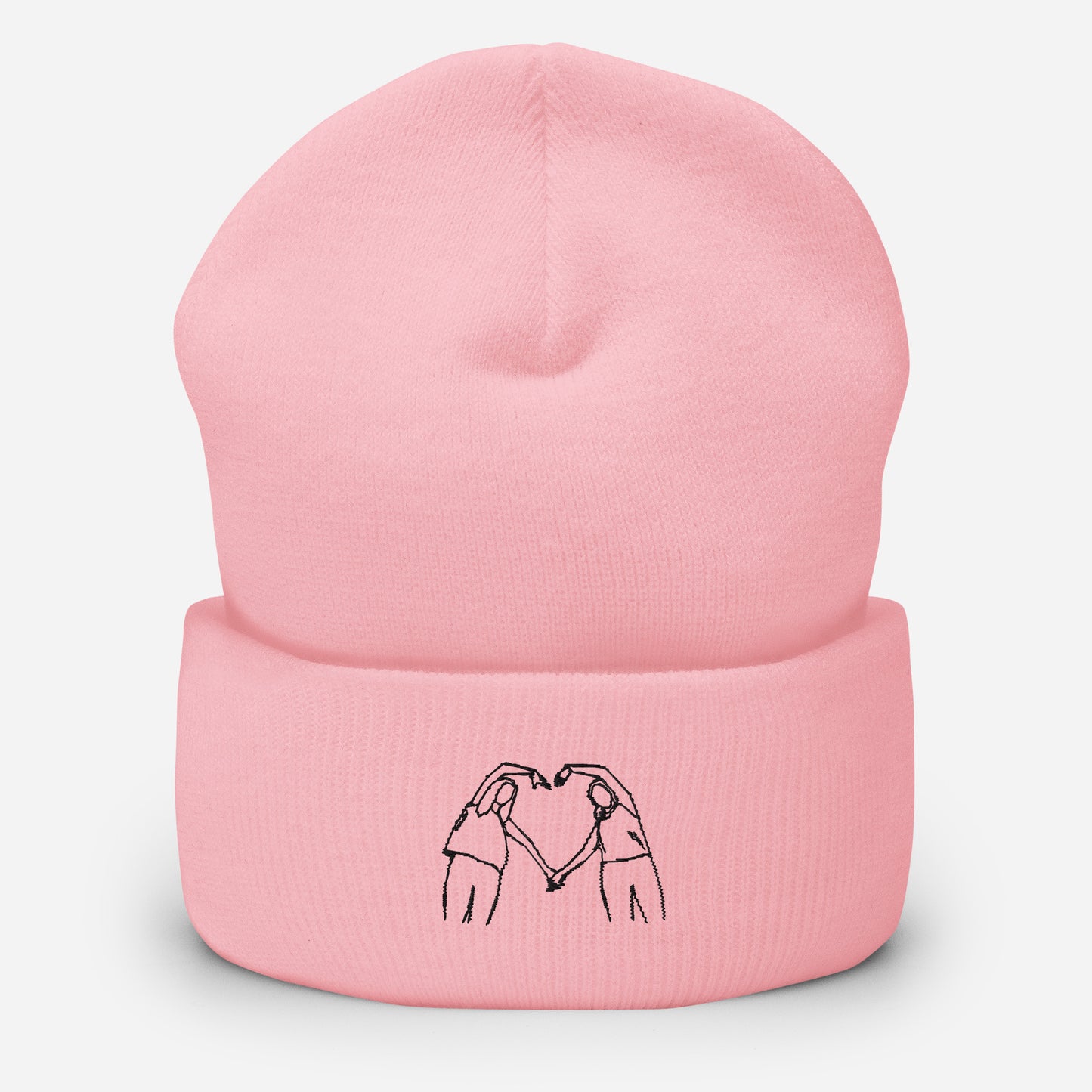 Embroidered outline: Cuffed Beanie