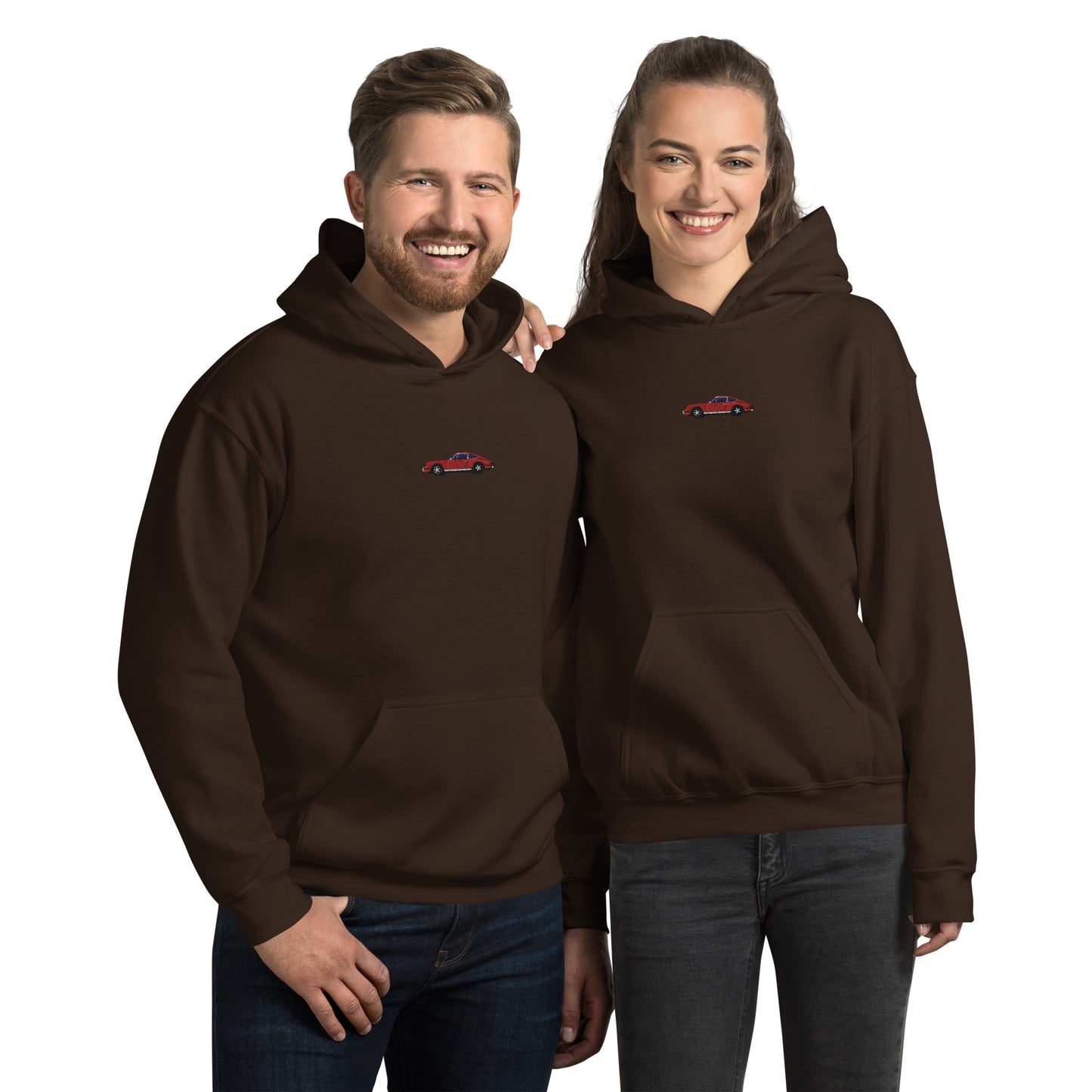 Custom Embroidered image SMALL central: Unisex Hoodie